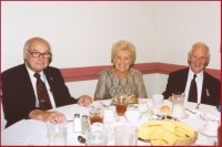 (Right to left) Tony Schneider (776) the BG Secretary, his wife Dorcas and the BG Treasurer, Gene Shier.